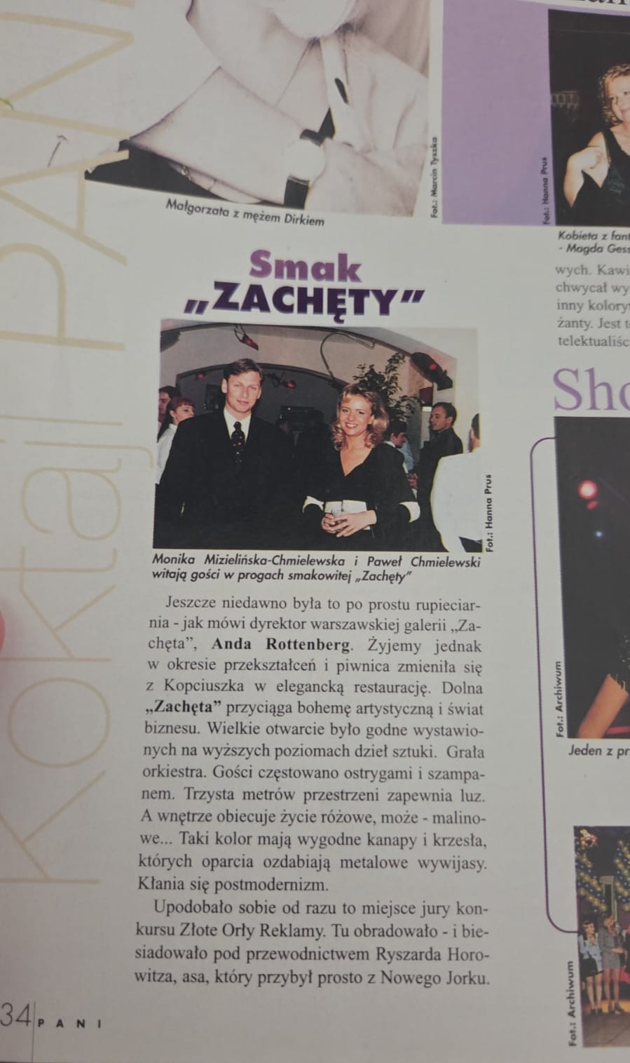 Smak Zachęty, magazyn PANI